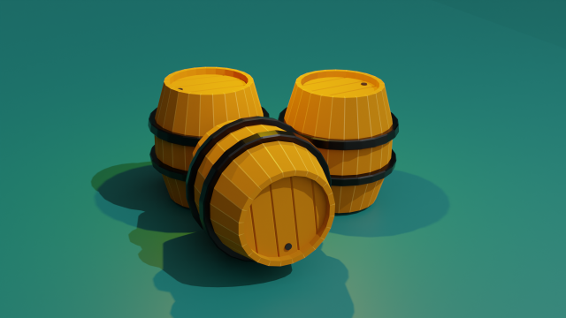 Barrel 3D Model .c4d .max .obj .3ds .fbx .stl .blend 