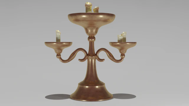 Kandelaar 3D Model .c4d .max .obj .3ds .fbx .stl .blend