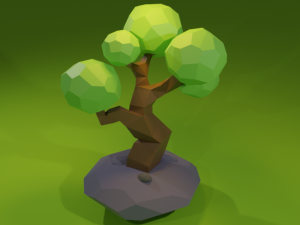 Low poly Tree 3D Model