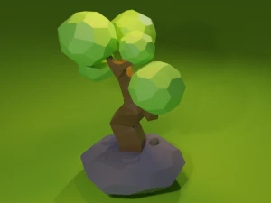 Low poly Tree 3D Model