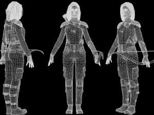 Archer Low-poly 3D Model