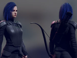 Archer Low-poly 3D Model