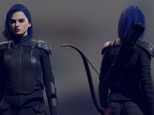 Archer Low-poly 3D 모델