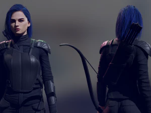 Archer Low-poly 3D Model