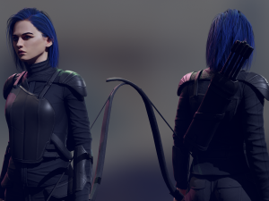 Archer Low-poly 3D 모델