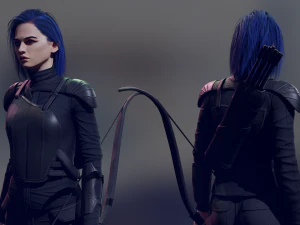 Archer Low-poly 3D Model