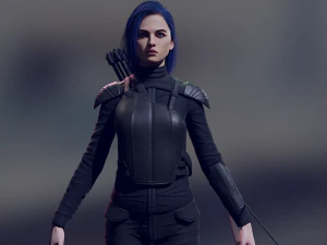 Archer Low-poly 3D Model