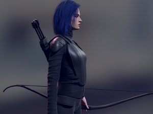Archer Low-poly 3D 모델