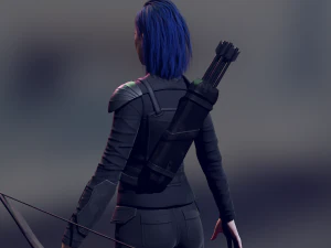 Archer Low-poly 3D Model