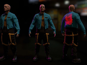 Cyberpunk Male Low-poly 3D 模型