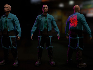 Cyberpunk Male Low-poly 3D 模型