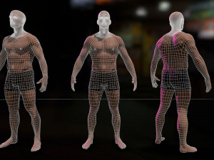 Cyberpunk Male Low-poly 3D 模型