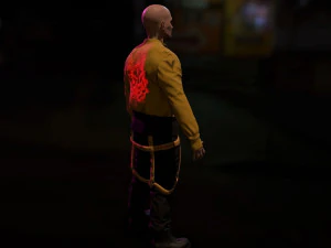 Cyberpunk Male Low-poly 3D Model
