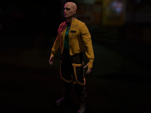 Cyberpunk Male Low-poly 3D 模型