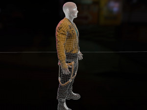 Cyberpunk Male Low-poly 3D 模型