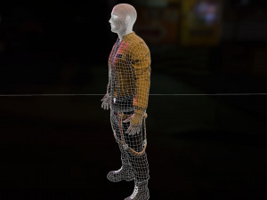 Cyberpunk Male Low-poly 3D 模型