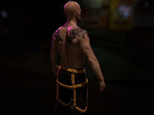 Cyberpunk Male Low-poly 3D 模型