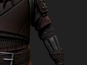 Mercenary warrior Low-poly 3D Model