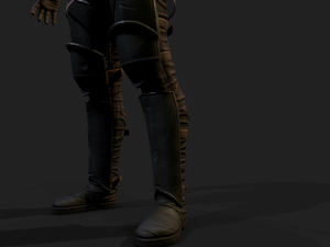 Mercenary warrior Low-poly 3D Model