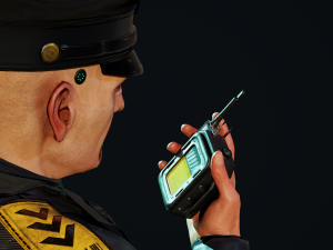 Cyberpunk Police officer Modèle 3D
