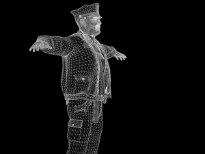 Cyberpunk Police officer Modèle 3D