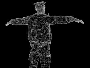 Cyberpunk Police officer Modèle 3D