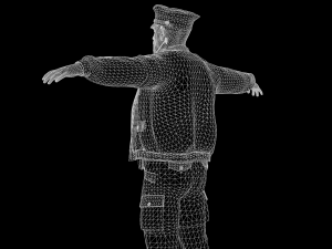 Cyberpunk Police officer Modèle 3D