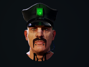 Cyberpunk Police officer Modèle 3D