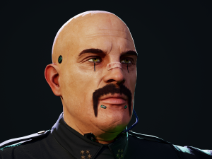 Cyberpunk Police officer Modèle 3D