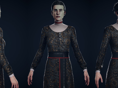 Victorian woman 3D 模型