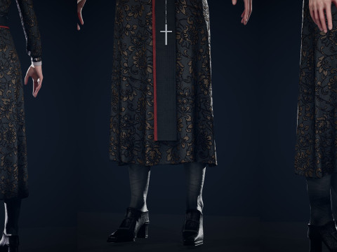 Victorian woman 3D Model