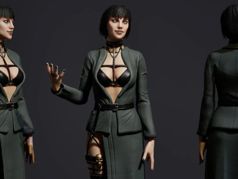 Vampire girl 3D Model