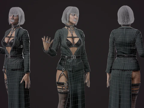 Vampire girl 3D Model