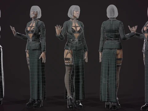 Vampire girl 3D Model