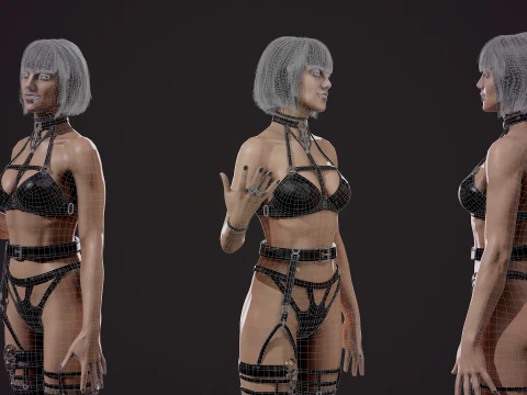 Vampire girl 3D Model