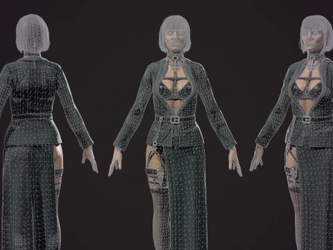 Vampire girl 3D Model