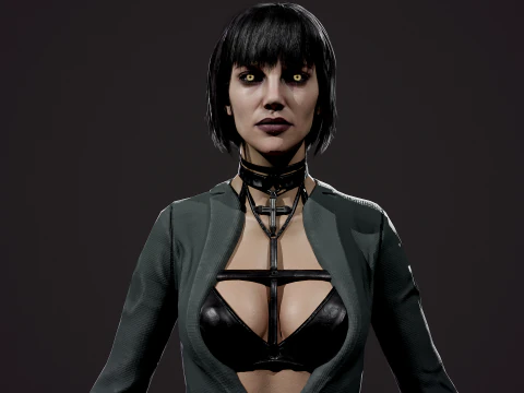 Vampire girl 3D Model