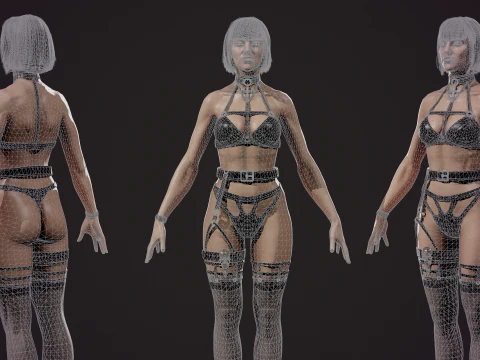 Vampire girl 3D Model