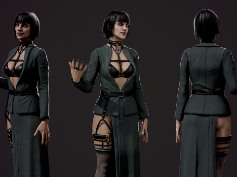 Vampire girl 3D मॉडल