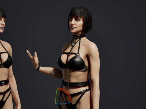Vampire girl 3D Model