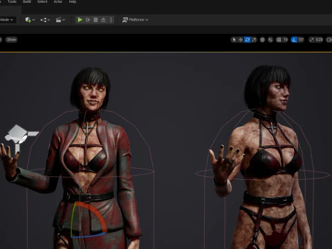 Vampire girl 3D Model