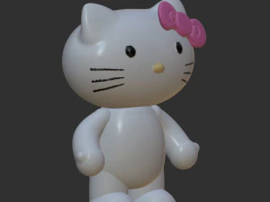 Hello Kitty 3D Print Model