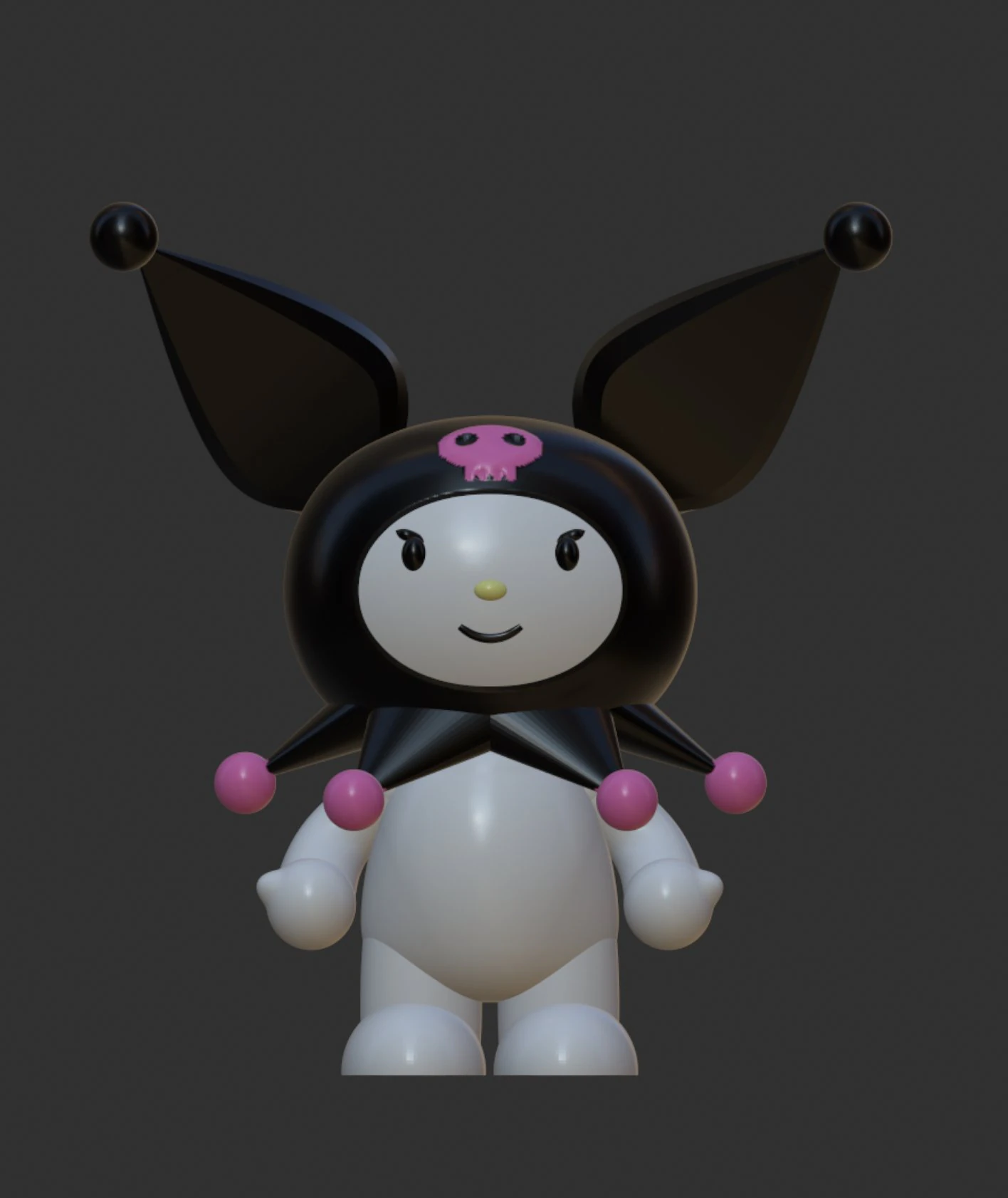 Kuromi 3D Print Model .c4d .max .obj .3ds .fbx .stl .blend