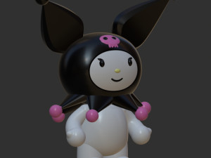 Kuromi 3Dプリントモデル