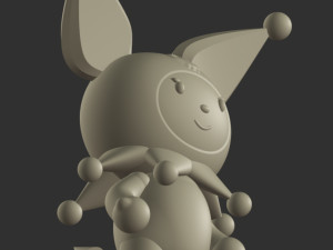 Kuromi 3Dプリントモデル