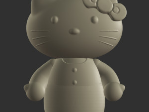 Hello Kitty in dress 3D Print Model