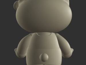 Hello Kitty in dress 3D Print Model