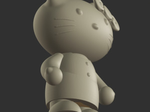 Hello Kitty in dress 3D Print Model