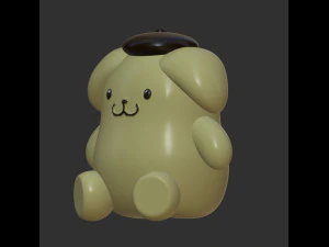 Pompompurin mit Hut 3D Druckmodell