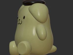 Pompompurin mit Hut 3D Druckmodell